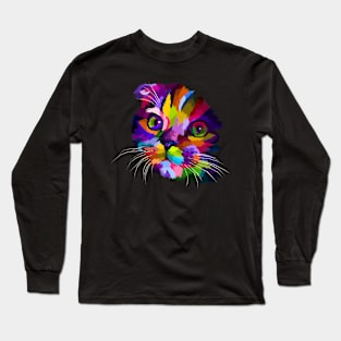 Colorful cat Long Sleeve T-Shirt